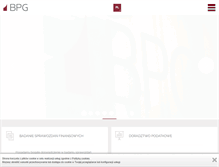 Tablet Screenshot of bpg.pl